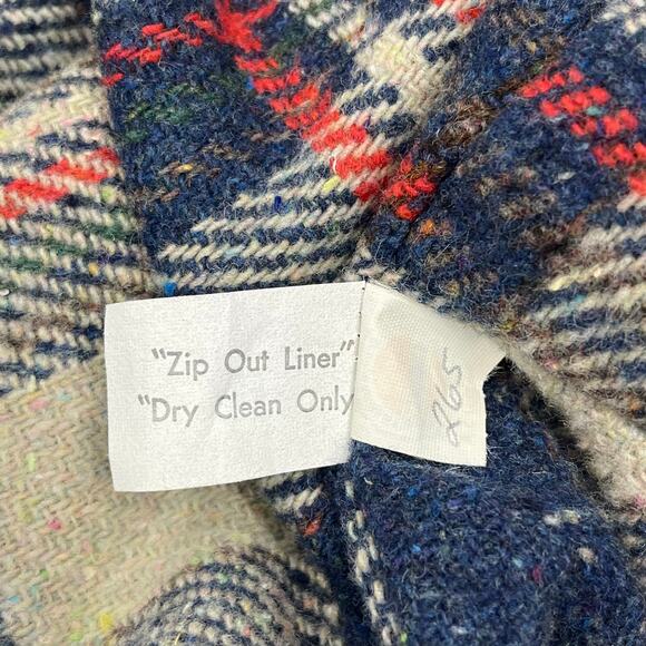 Vintage ILGWU Purple Long Sleeve Button Front Lined Warm Trench Style Coat - Picture 7 of 10